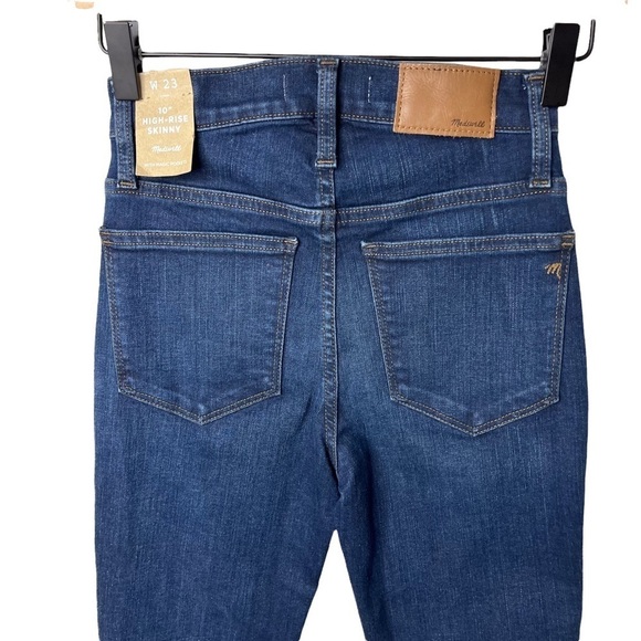 Madewell 10” High Rise Skinny Jeans Size 23 Classic Style F4684 - Picture 6 of 11
